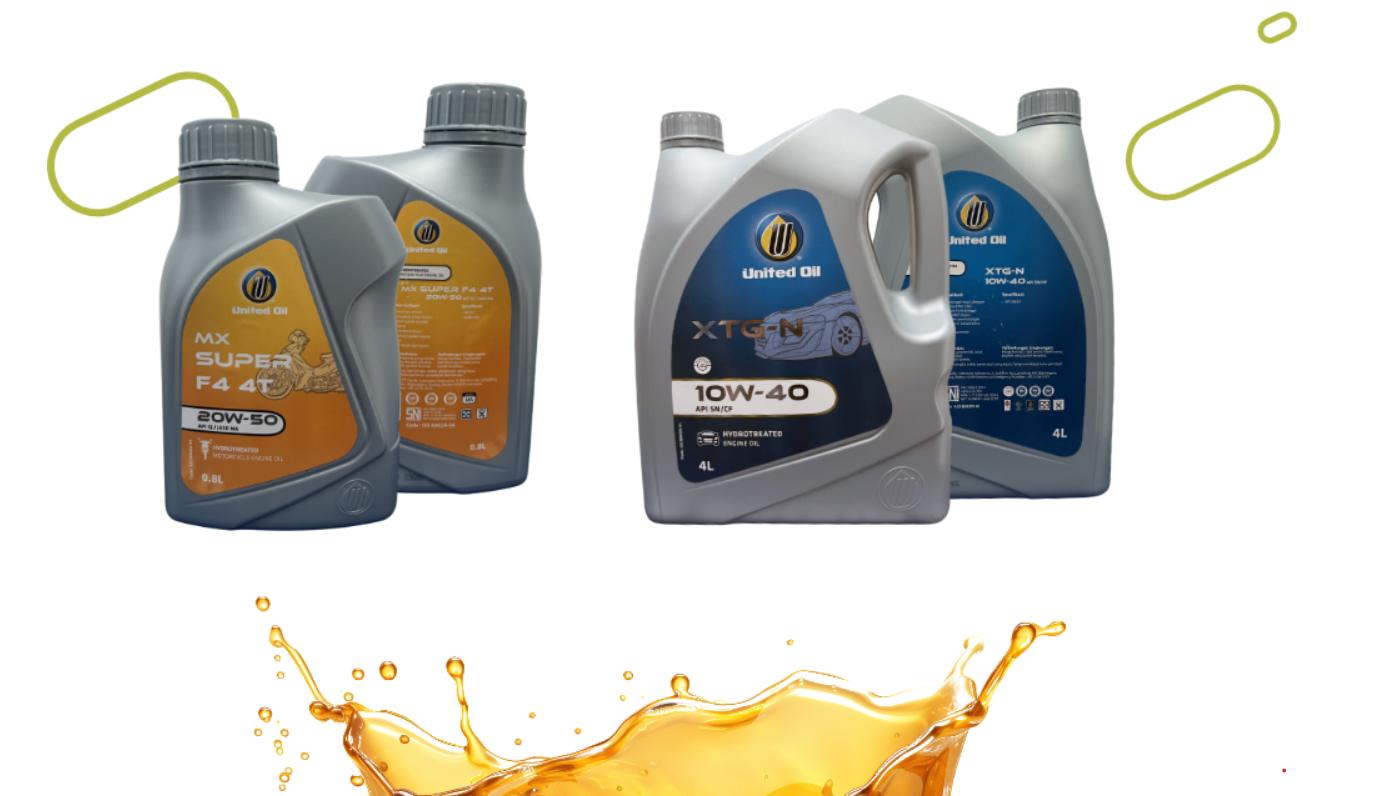 Produk distribusi PT. Berkat Andalan Niaga — United Oil MX Super F4 4T dan XTG-N 10W-40